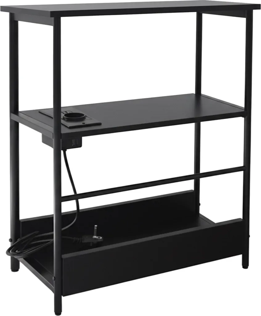 Table d'appoint avec multiprise intégrée : finis les câbles visibles