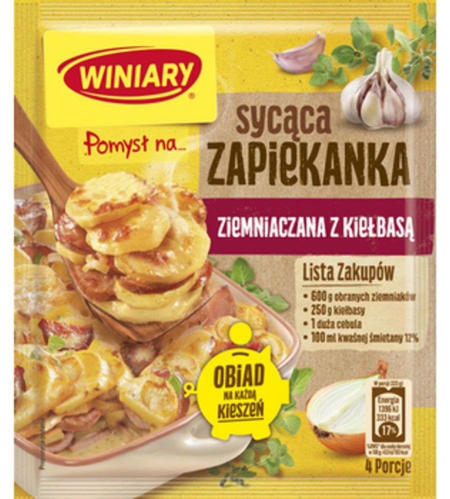 Winiary Gratin de pommes de terre à la saucisse 41 g Image du produit 