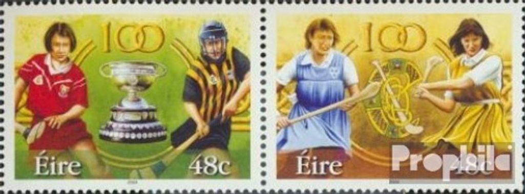 Briefmarken Irland 2004 Mi 1595-1596 Paar (kompl.Ausg.) postfrisch Camogie Sport