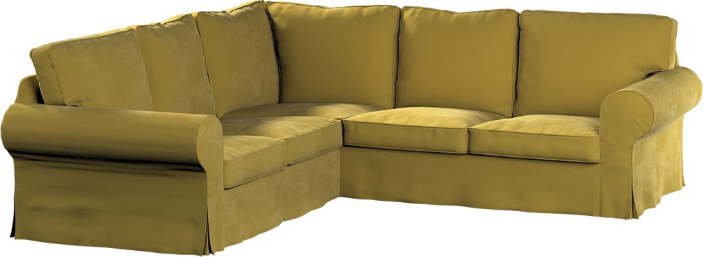 Dekoria Bezug für Ektorp Ecksofa, olivegrün, Sofahusse für Ektorp Ecksofa