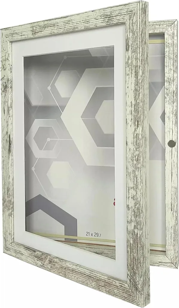 Cornice Portafoto 21x29,7 Pino Sbiancato - Custodisci i Tuoi Ricordi