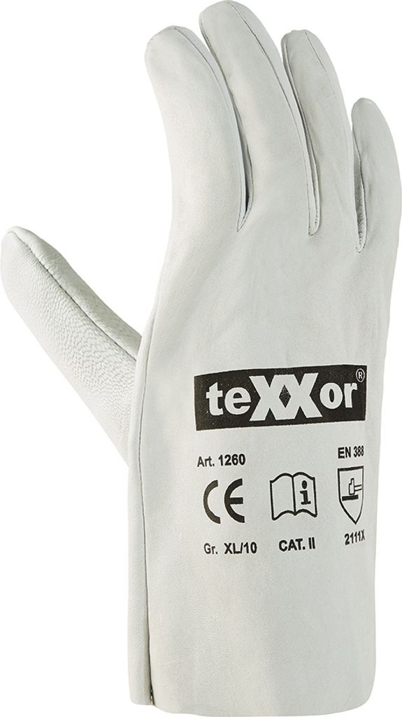 teXXor Schafsnappa-Handschuhe VOLLEDER 11, natur