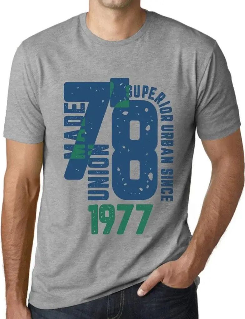 Herren Grafik T-Shirt Überlegener urbaner Stil seit 1977 – Superior Urban Style Since 1977 – Geschenk 47. Geburtstag Jahrestag 47 Jahre Jubil...