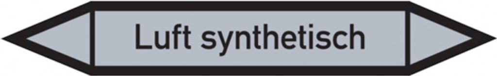 Dreifke Rohrleitungsetikett, Luft synthetisch | Folie selbstklebend | 270x37...