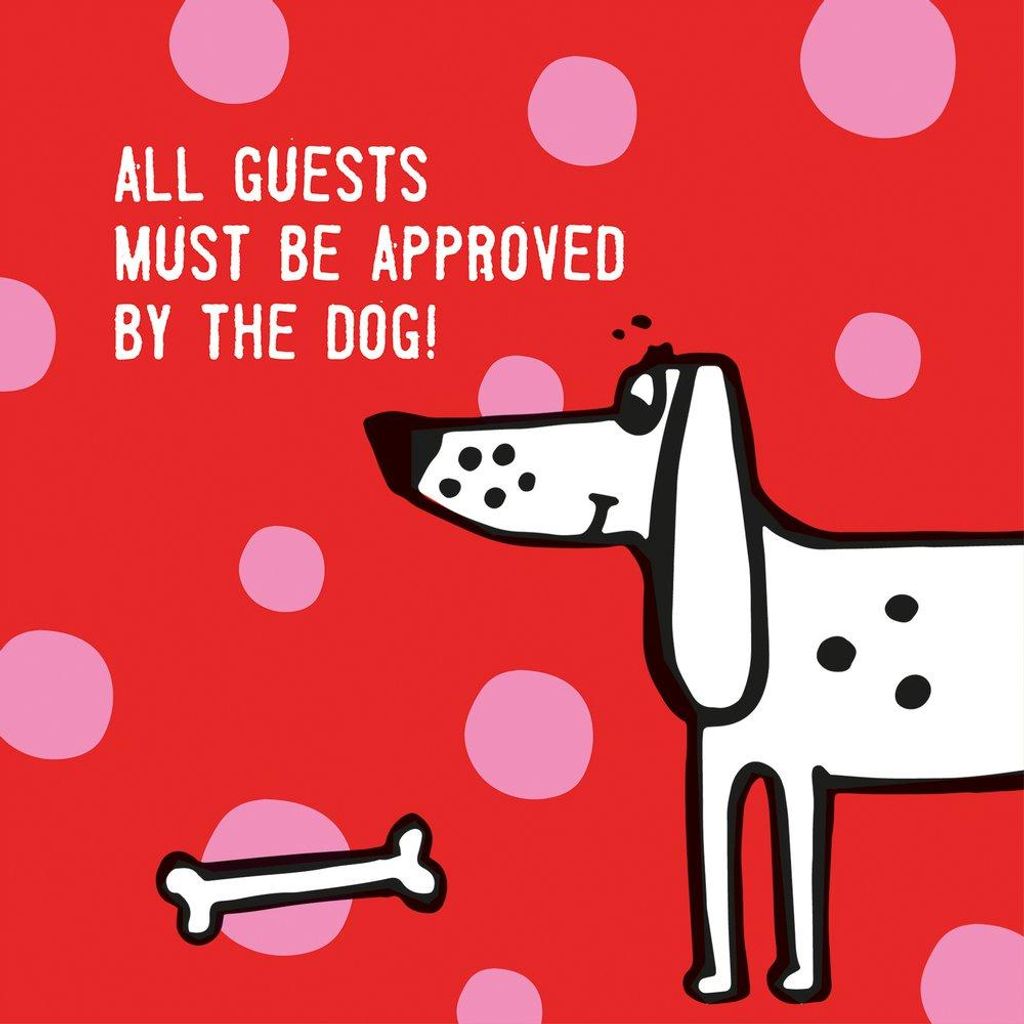 Servietten 33x33 cm - Dog Approved red