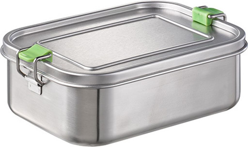 APS Edelstahl Brotdose 1.400 Ml - Auslaufsichere Lunchbox Mit Trennwand Für Schule & Büro