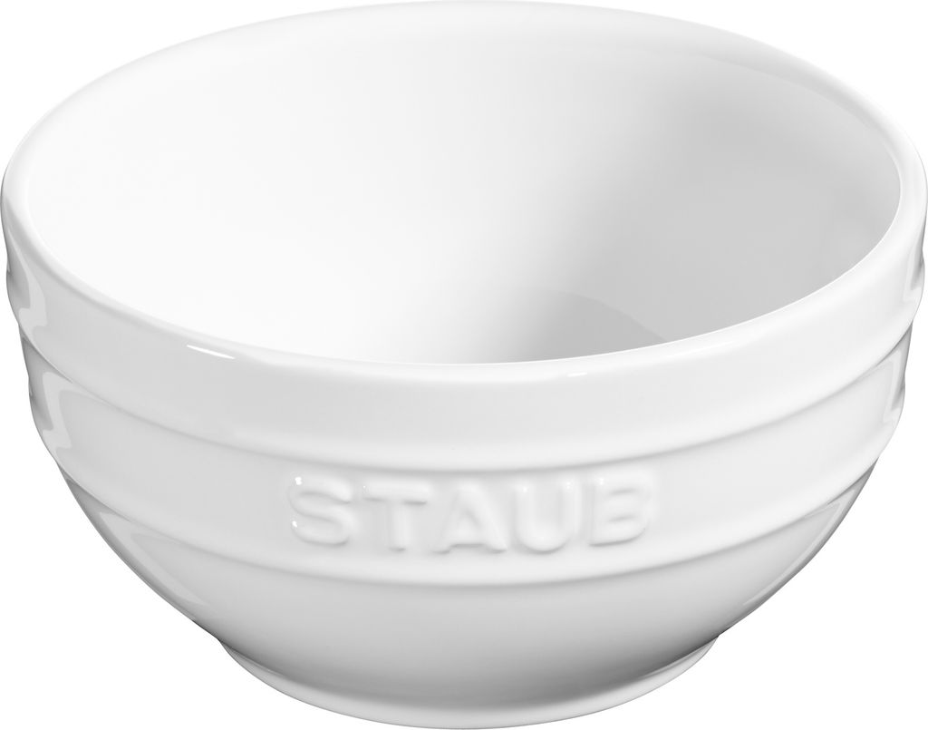 Staub Ceramic Schüssel Geschenkkarton 14,8 x 8 x 14,8 cm, Ø 14 cm rund Reinweiß