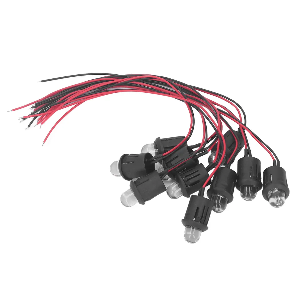 Luce a diodi LED, indicatore del cruscotto, luce a diodi LED da 12 V, luce pilota, spia LED, luce a diodi - 5