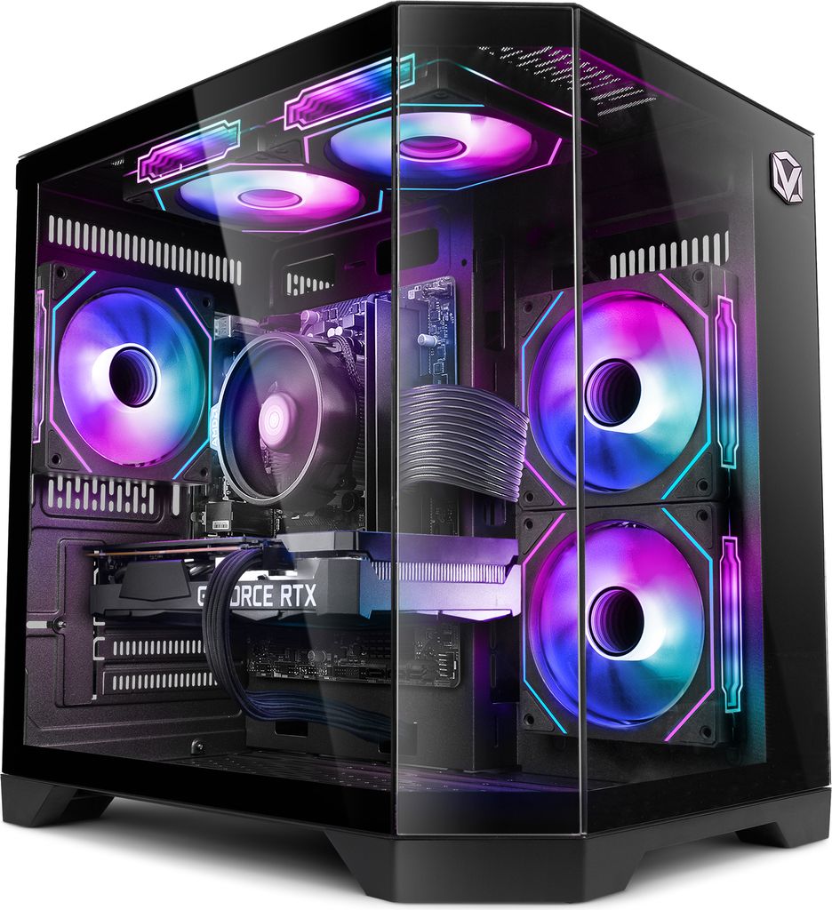 Vibox V-319 Gaming PC - AMD Ryzen 5 5500 4,1 GHz - Radeon RX 9070 12 GB - 16 GB RAM - 1 TB NVMe M.2 SSD - Windows 11 - WiFi