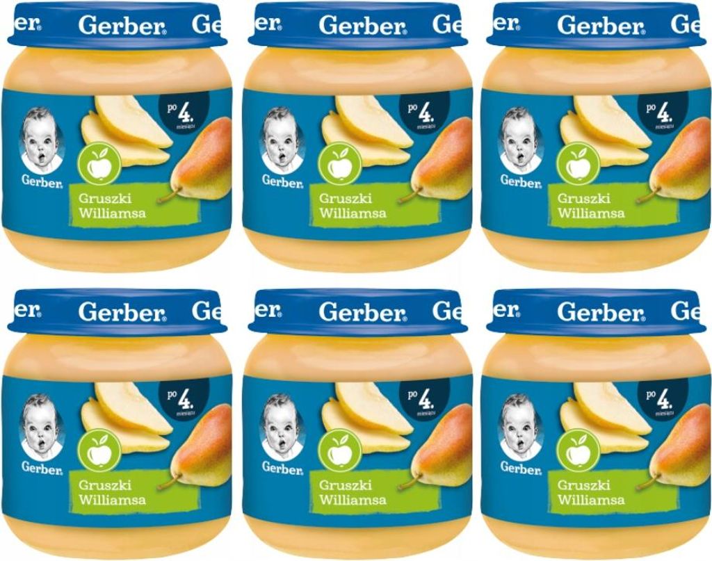 Gerber Baby Puree pre deti od 4 mesiacov, 125 g – hruška Obrázok produktu 