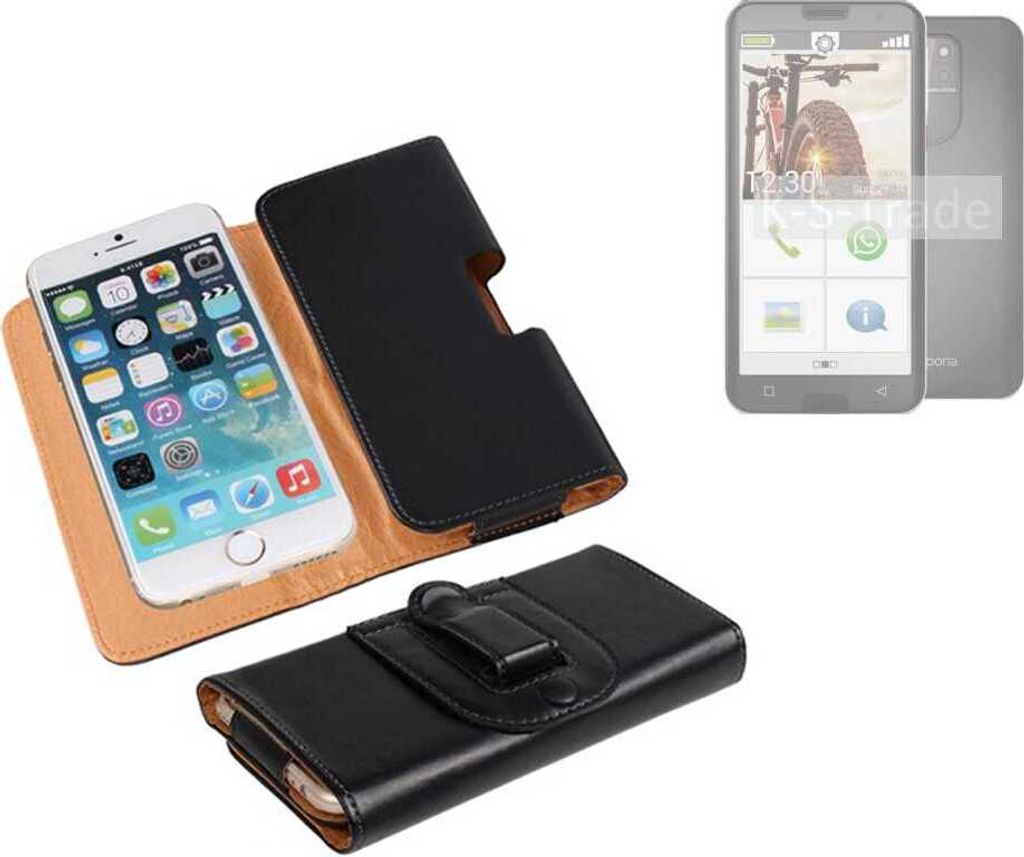 K-S-Trade Schützhülle Handyhülle kompatibel mit Emporia smart.5 Holster Gürtel Tasche Schutzhülle Handy-Tasche Smartphone Case Seitentasche