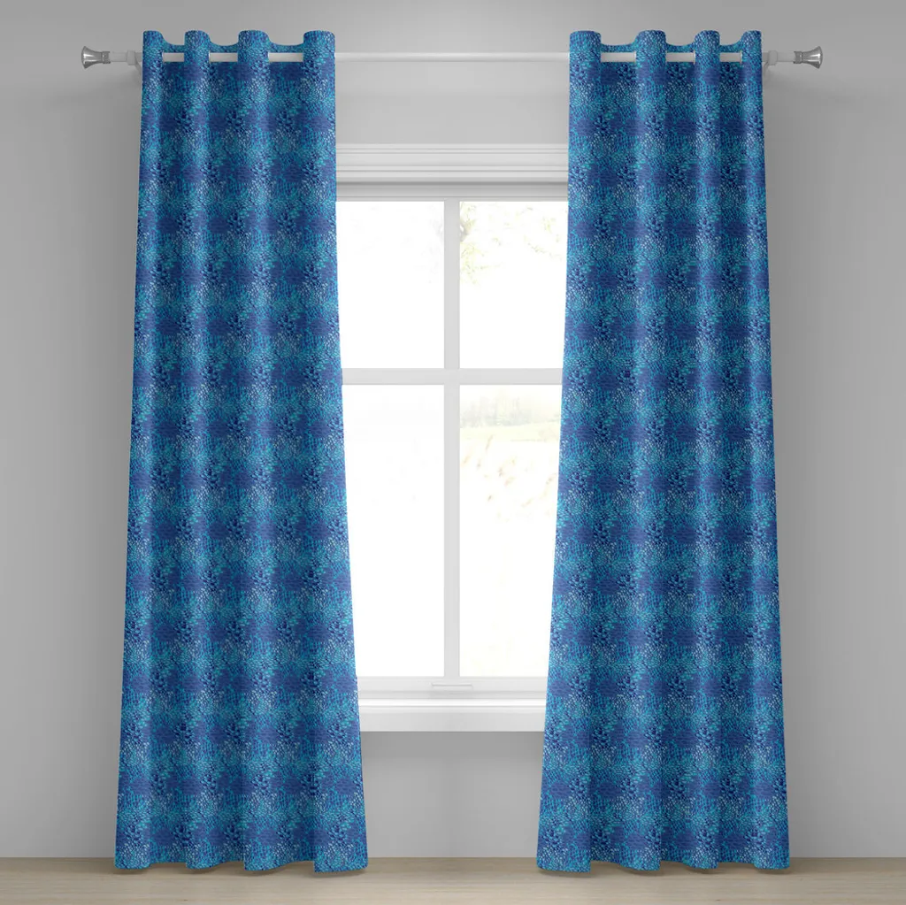 Tenda ABAKUHAUS 2 Pannelli 280x245 cm: Disegno Pesci Tropicali Viola
