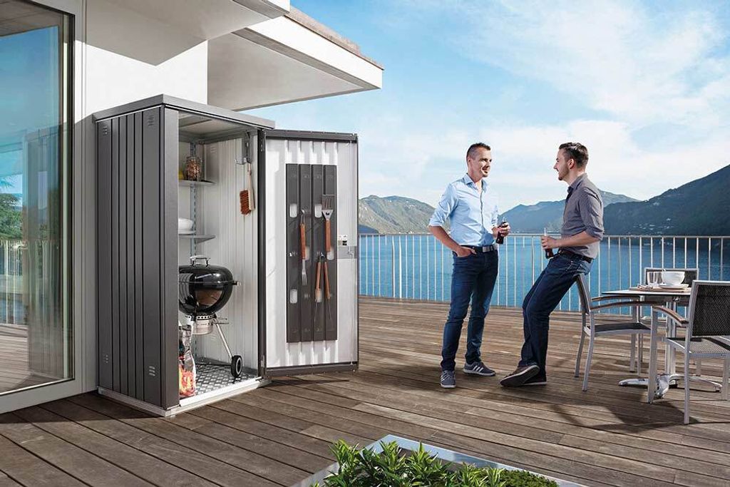 Geräteschuppen Equipment Locker 90, (93 x 83 x 182,5 cm), dunkelgrau metallic;