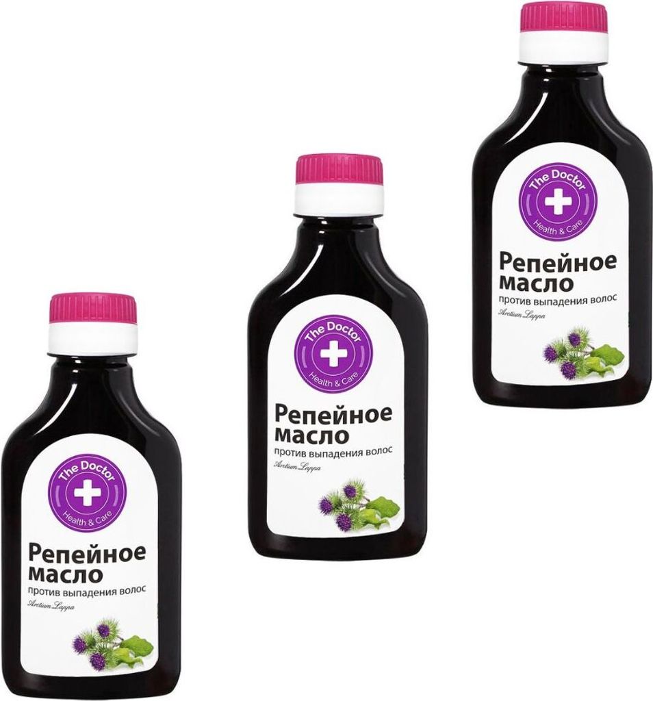 3x 100 ml The Doctor Klettenwurzelöl, Anti-Haarverlust