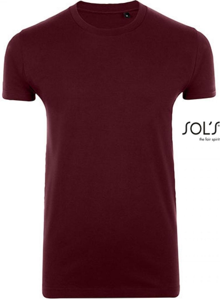 SOLs 00580 | Imperial Fit Herren T-Shirt - Farbe: Oxblood - Größe: XL