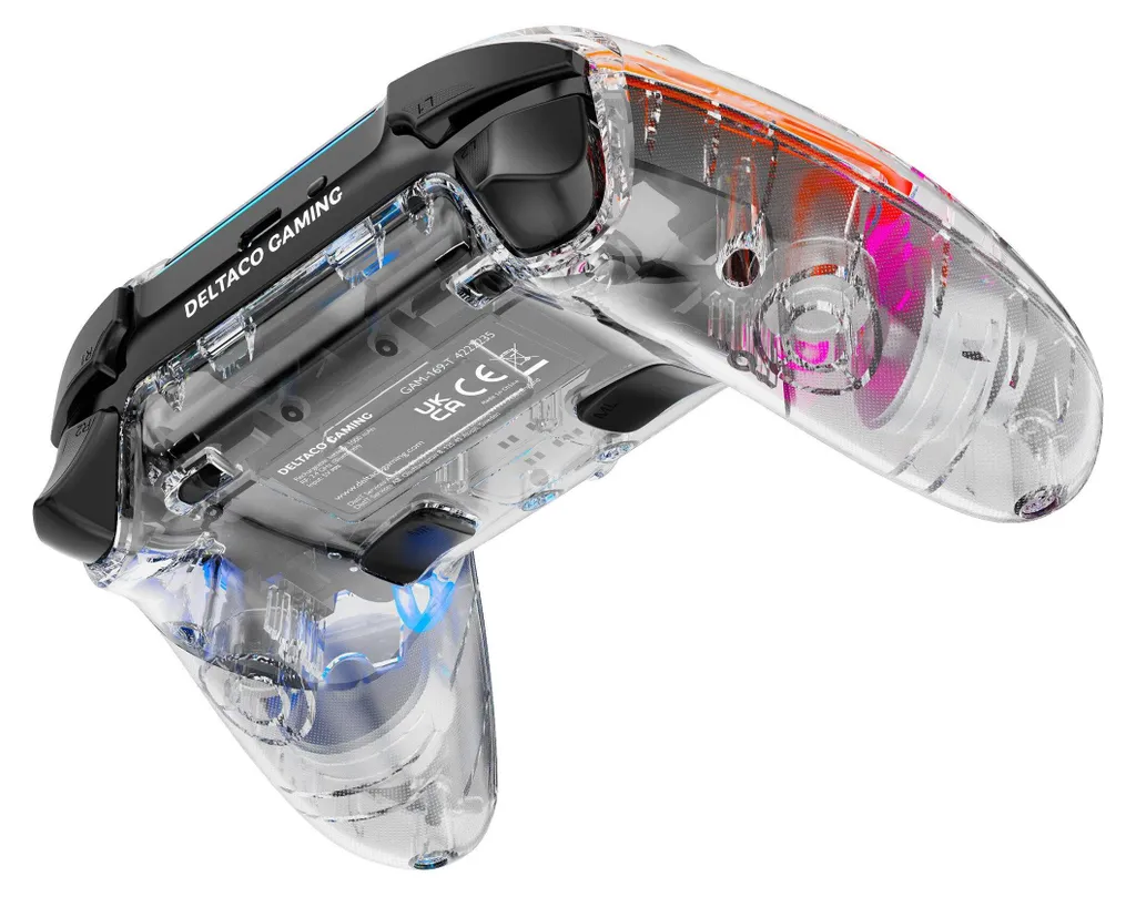 Deltaco Contrôleur Transparent Bluetooth PS4 PC - Ergonomie et Précision - 7
