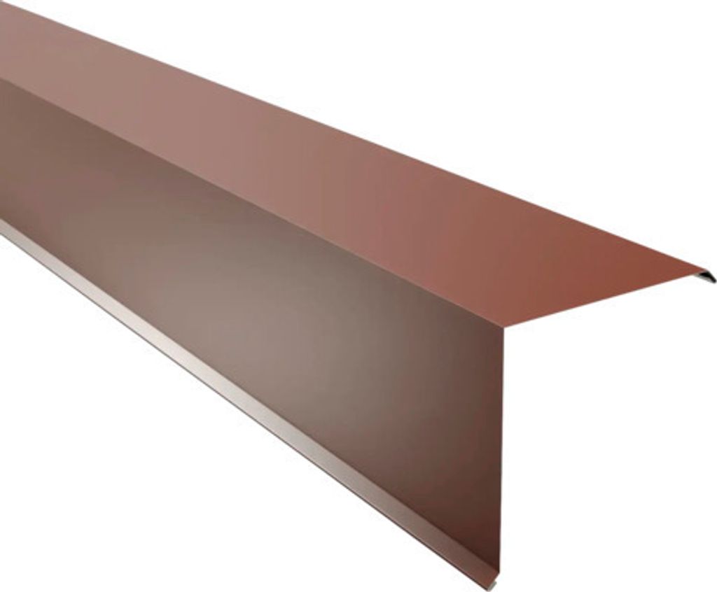 PRECIT Ortgangblech für Trapezblech rotbraun RAL 8012 2000 mm x 230 mm x 230 mm x 0,5 mm