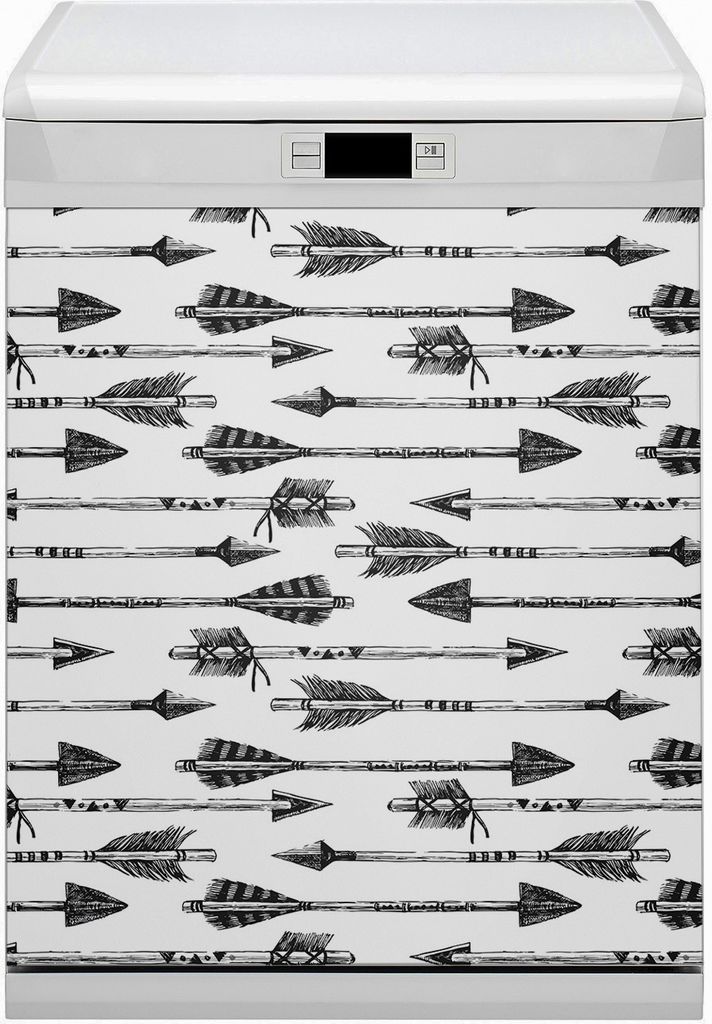 Magnet Folie für Geschirrspüler Magnete Geschirrspüle Magnet für Spülmaschine 60x80 cm Nachbildung - Pfeile