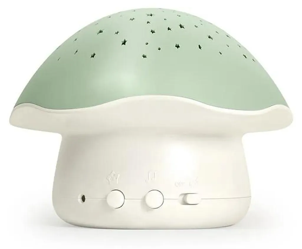 Lampe Champignon LED Vert Sauge - Veilleuse Pabobo Sans Fil Sécurisée