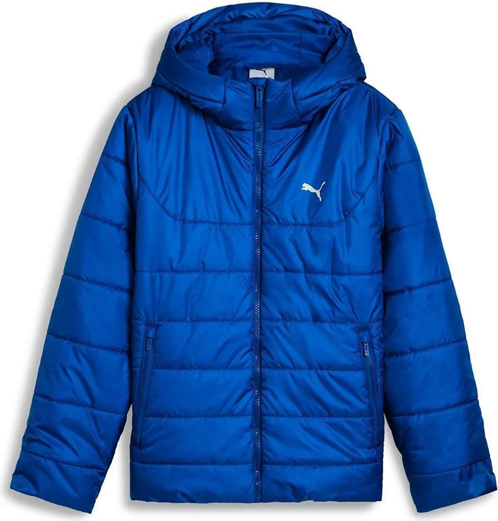 Puma ESS Hooded Padded Jacket - blau, Größe:122
