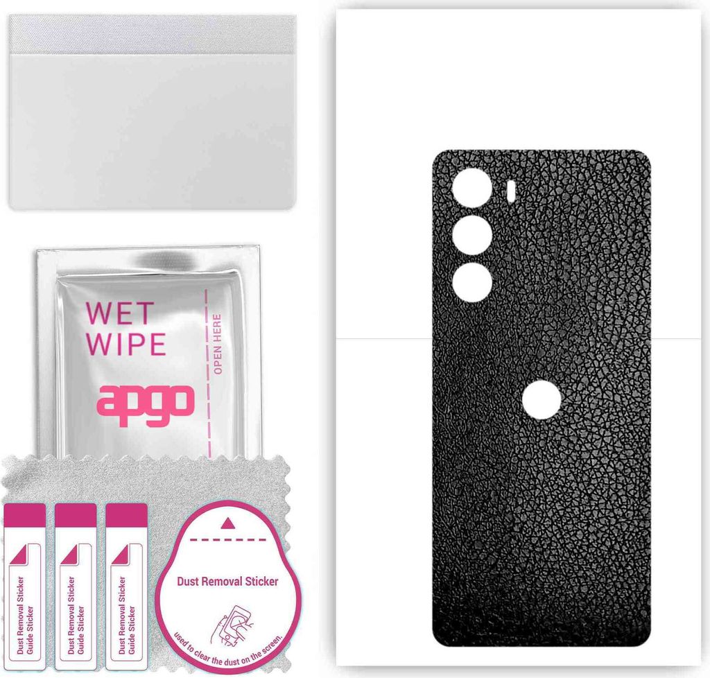 apgo Rückseite Schutzfolie, Skin, kompatibel mit Moto G200 5G Dual SIM, Hinten Displayschutzfolie aus Vinylfolie, kratzfest, einfache Montage - Sc...