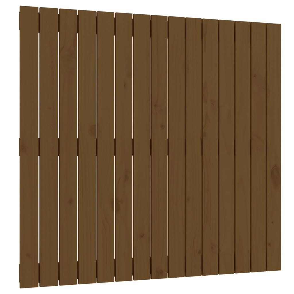 Wand-Kopfteil Honigbraun 95,5x3x90 cm Massivholz Kiefer