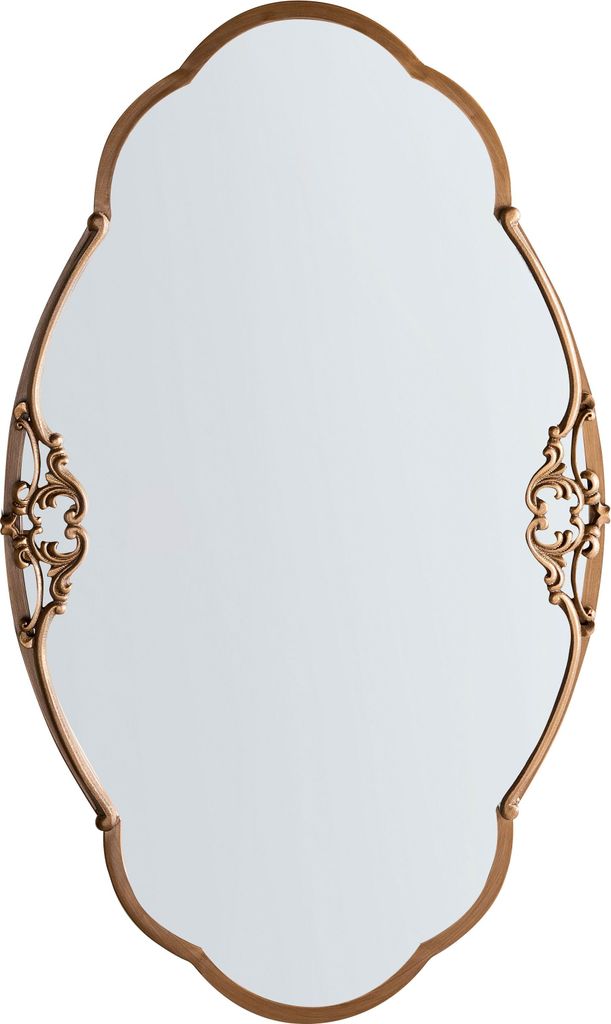 BELIANI Nástěnné zrcadlo zlatý kovový rám vintage glamour Obrázek produktu 