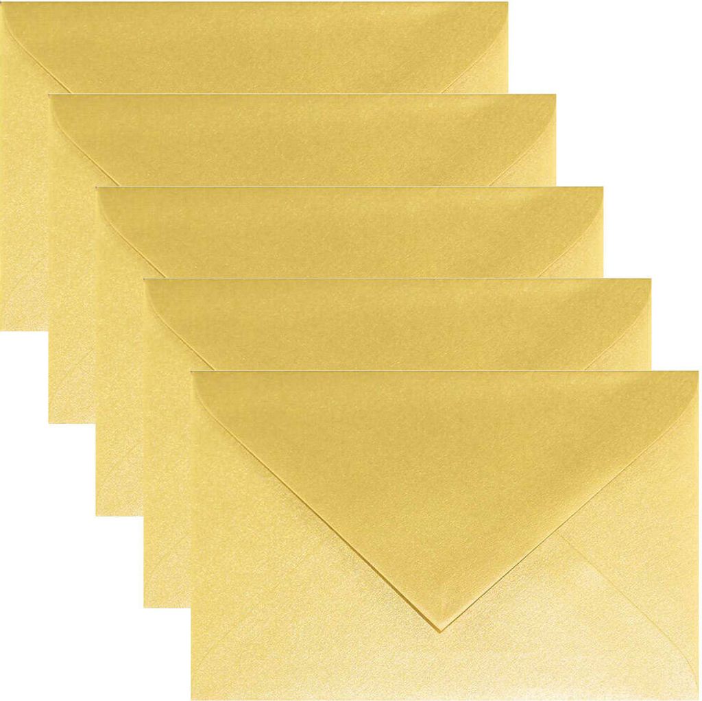 C7 NK Briefumschläge Sirio Aurum Umschlag Briefumschlag perlgold 110g - 25Stücke