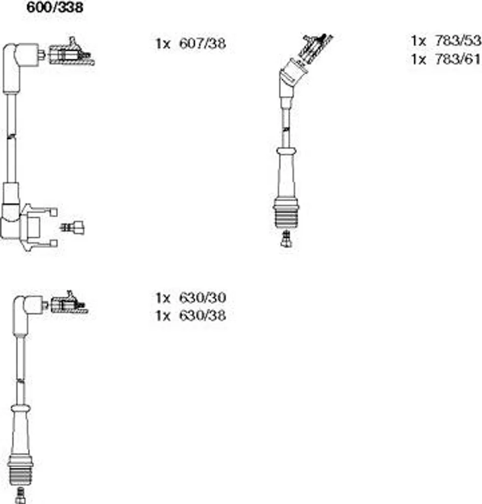 BREMI 600/338 Set Cavi per Trafic: Risparmio e Qualità OE 7700740118