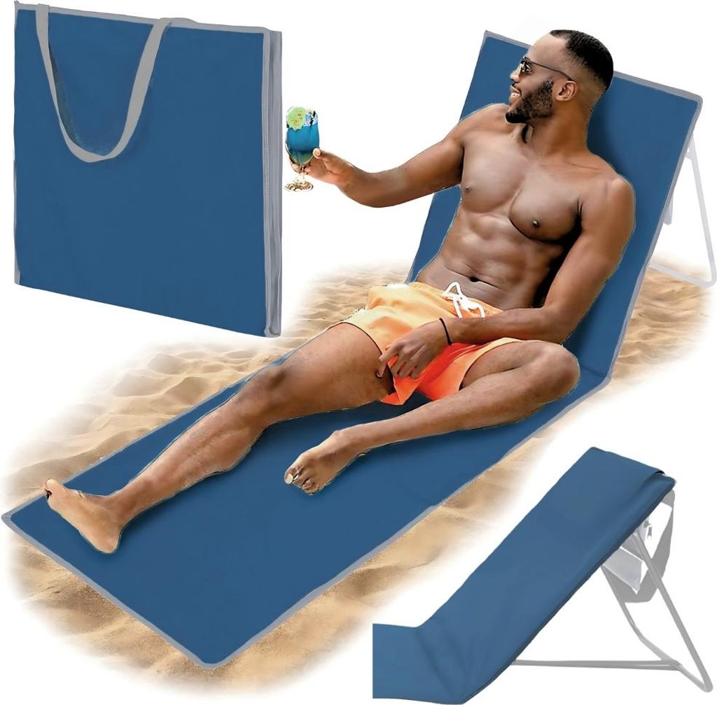 Lettino da spiaggia pieghevole, lettino da giardino, Immagine del prodotto 