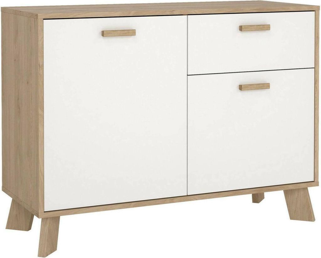 Dmora Sideboard Deirdr 98,7x39,1x73h cm Braun 2 Böden, 1 Schublade