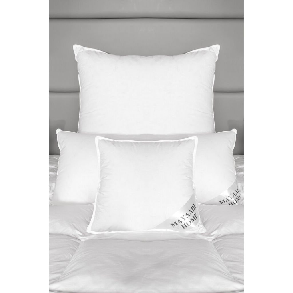 HS116 Kopfkissen 50x50 cm 70% Daunen 30% Federn Daunenkissen Kissen 500 Gramm