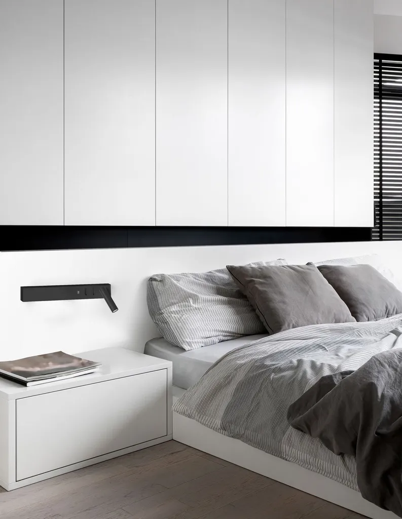Applique Murale VIDA LED Blanche Gauche - Éclairage Indirect Chic - 7