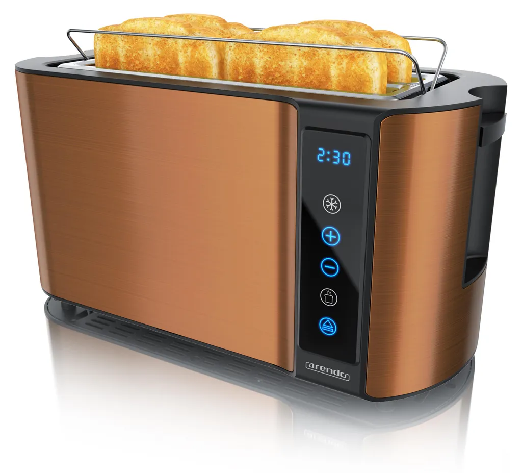 Scheda Tecnica Tostapane Arendo 1500W 4 Fette Acciaio e Rame