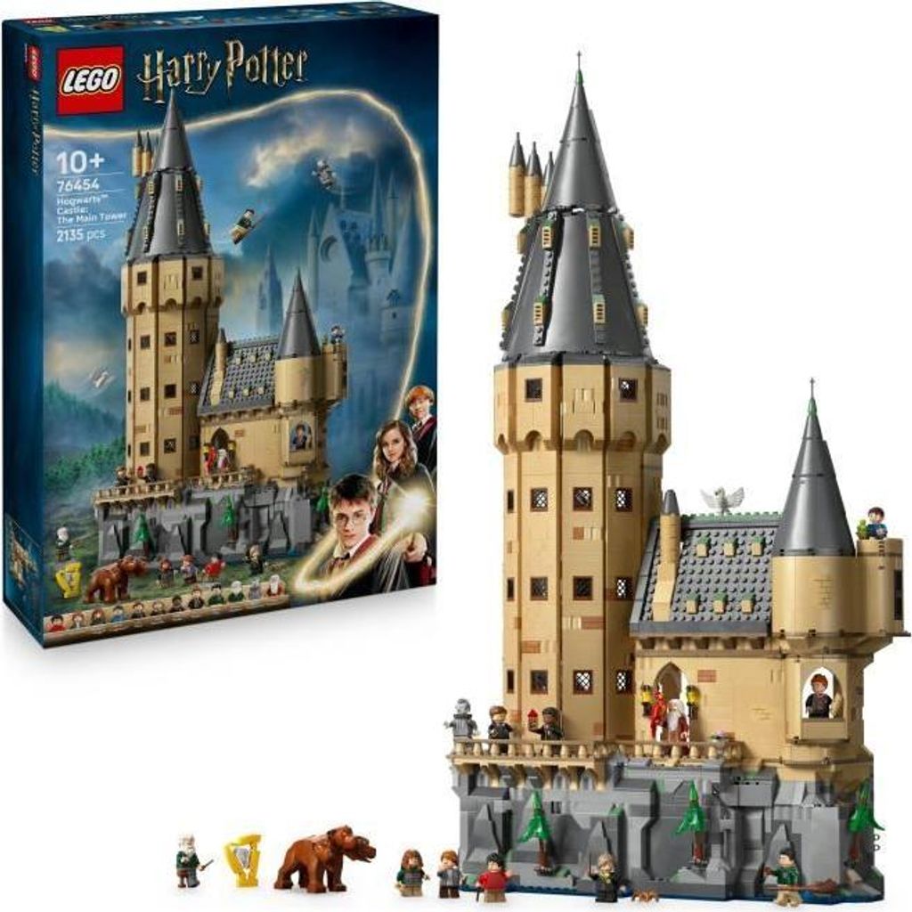 LEGO Harry Potter Schloss Hogwarts: Hauptturm, 2135 Teile, 12 Minifiguren, Bauset ab 10 Jahren