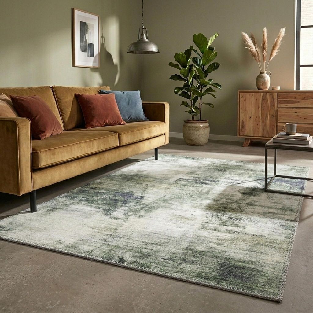 Volero - Moderner Teppich - Strong Grün Mint - 80x150 cm - Produktbild 