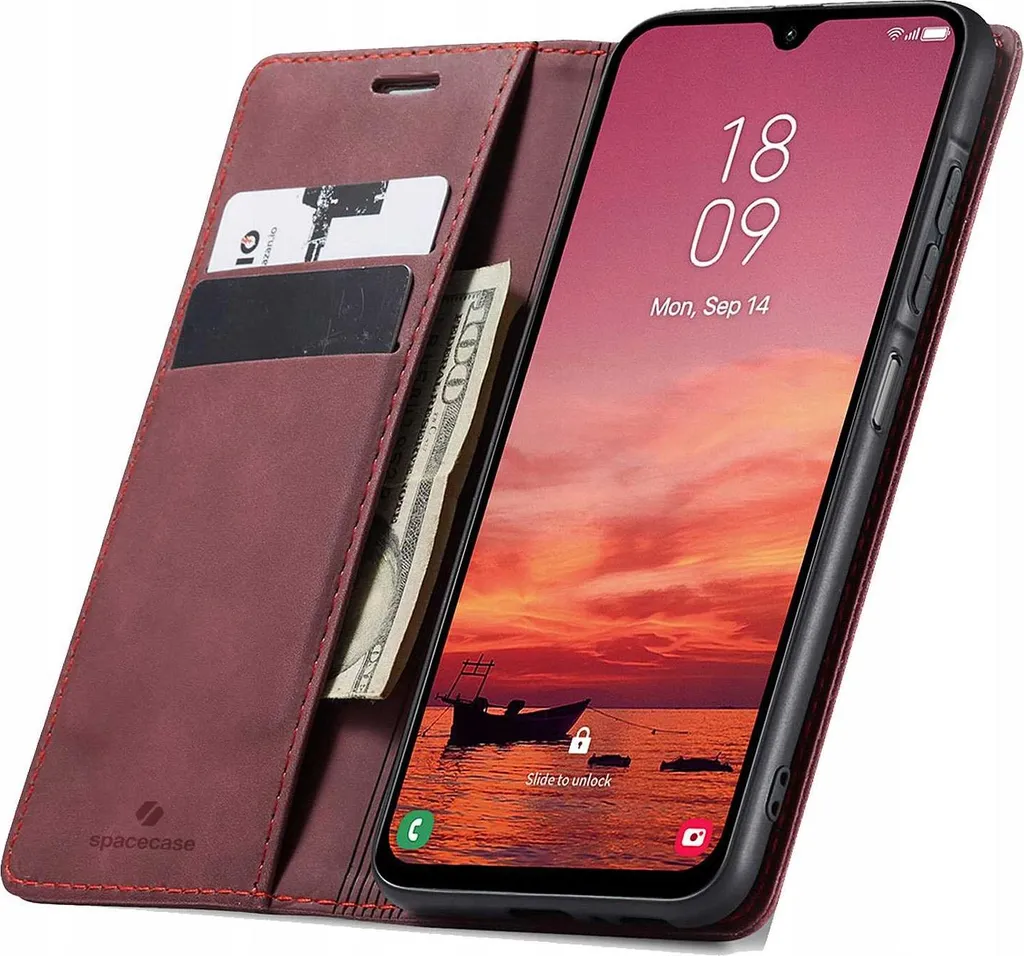 Cover Galaxy A26 SPACECASE Portafoglio Rosso: Stop ai vetri rotti!