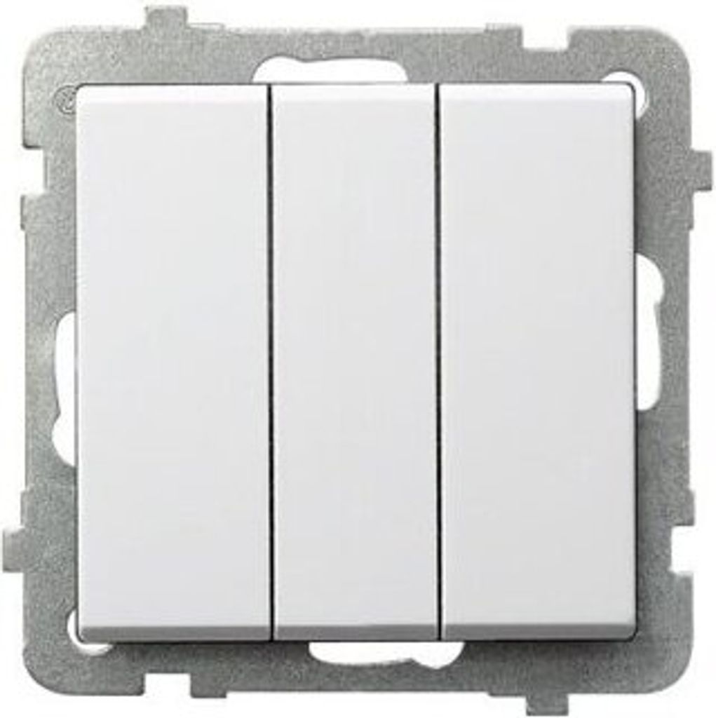 Dreifacher Taster weiss Ospel Sonata ŁP-13R/m/00