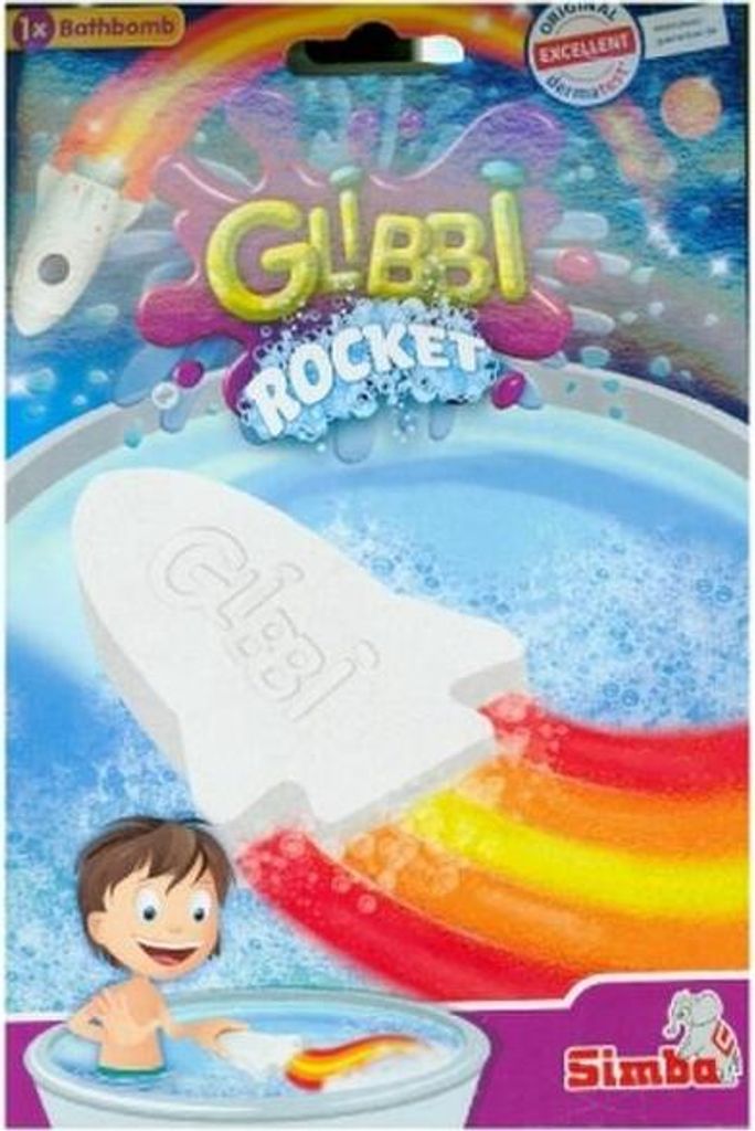 Glibbi Badebombe Rocket in Raketenform