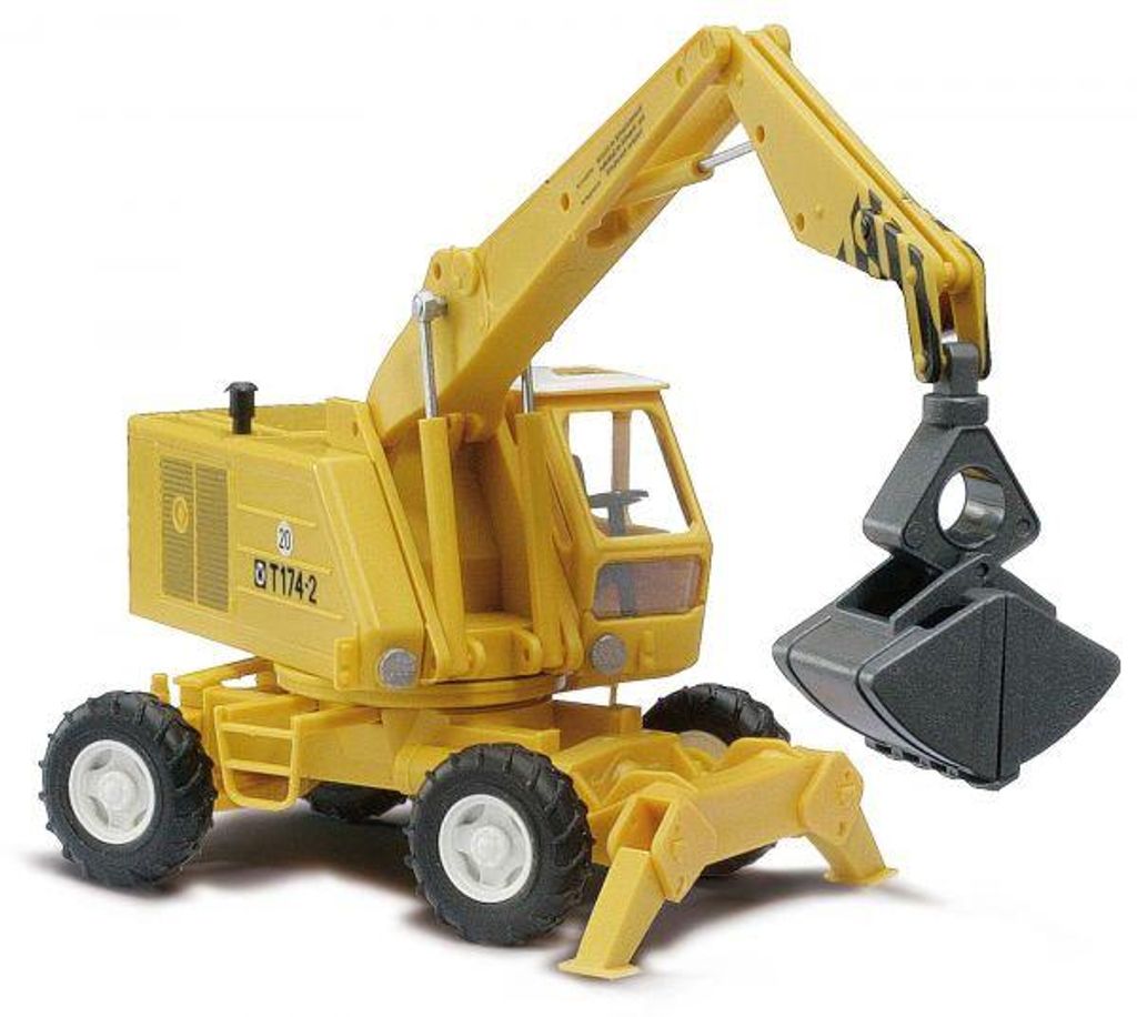 Busch 42870 - 1/87 / H0 Mobilbagger T174-2 gelb - Neu Produktbild 