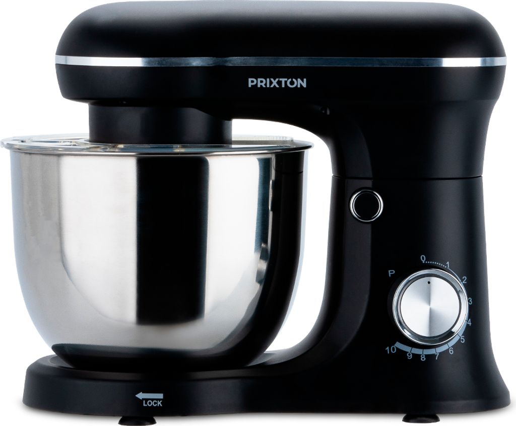 PRIXTON KR250 Mixer | 5 Liter, 1500 W, Edelstahl, Schwarz Produktbild 
