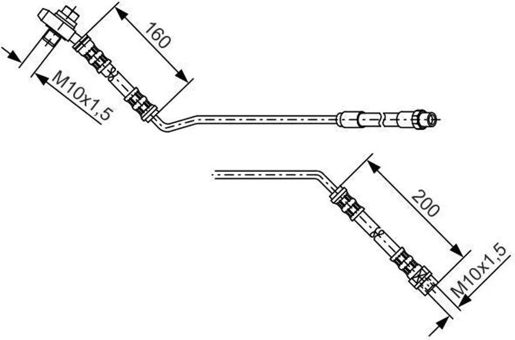 Flexible de frein hydraulique arrière pour BMW X5 E53 série Bosch 1987