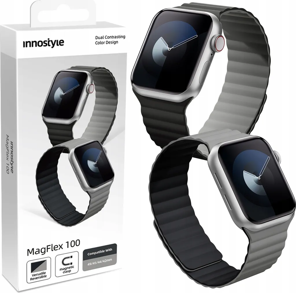 Innostyle Band per Apple Watch Ultra 42 44 45 49 Mm impermeabile magnetico