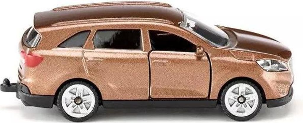 Siku 1489 Kia Sorento Miniature - Métal, Portes Ouvrantes, Attelage, Marron, 8,5 Cm