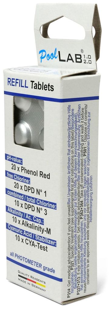 Spar-SET> 2x Refill Tablets für PoolLab (140 Tabl.) Produktbild 
