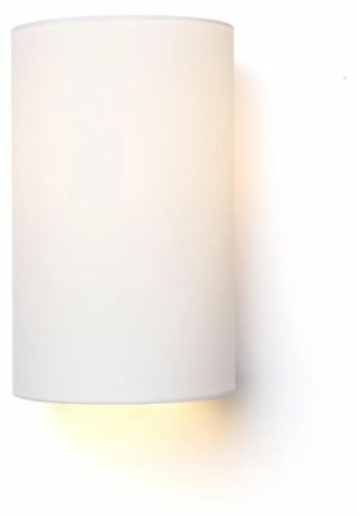 Applique murale LED 15W RON W 15/25 en polycoton blanc et PVC robuste
