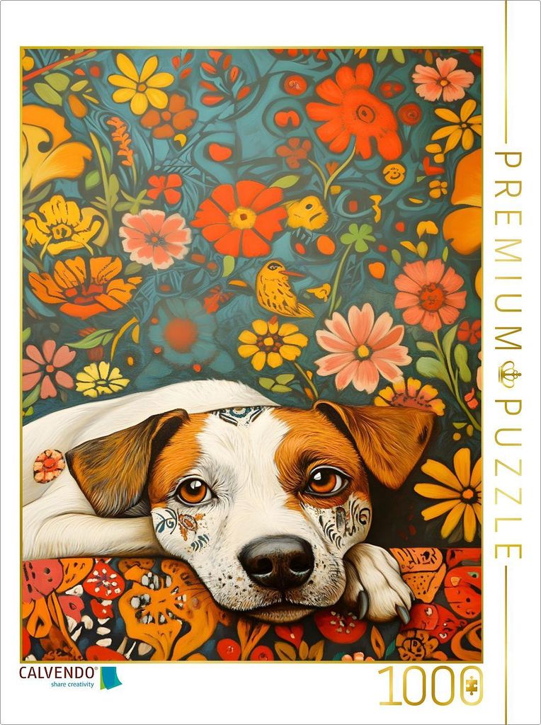 CALVENDO Puzzle Ein Motiv aus dem Kalender "Folk Art Seasons" | 1000 Teile Lege-Größe 64x48cm Foto-Puzzle für glückliche Stunden