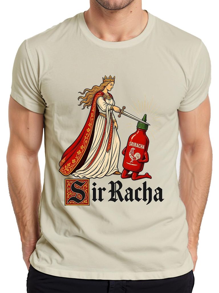 Sir Racha Scharfe Sauce Ritter Mittelalter Statement Produktbild 