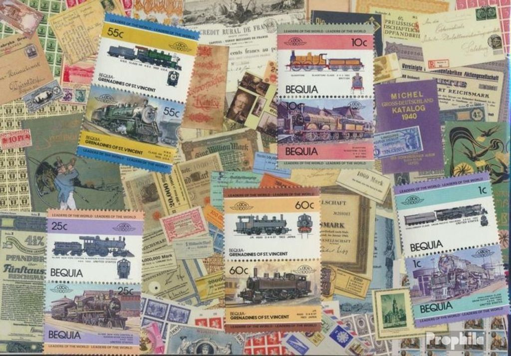 Briefmarken St. Vincent - Bequia 10 verschiedene Marken Produktbild 