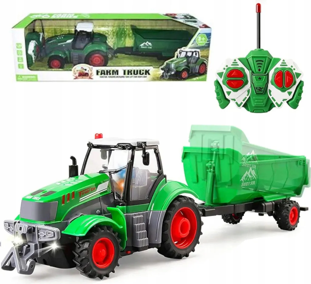 Tracteur télécommandé robuste 9877-14 avec chargeur secteur